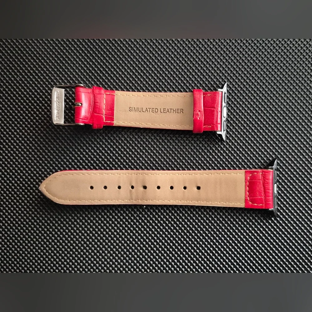 Red Steve Madden Apple Watch Band compatible with 38/40/41 mm